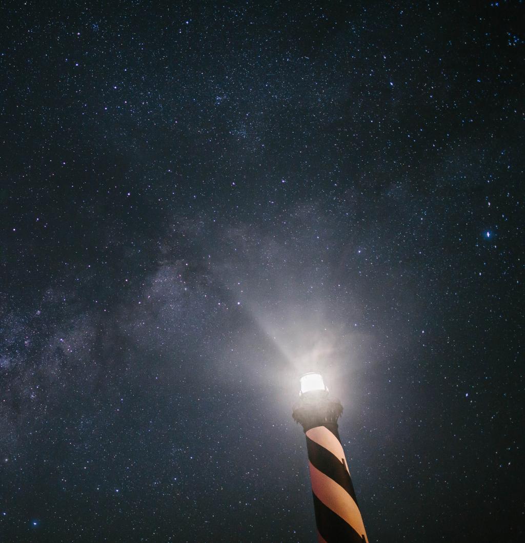 Lighthouse and stars